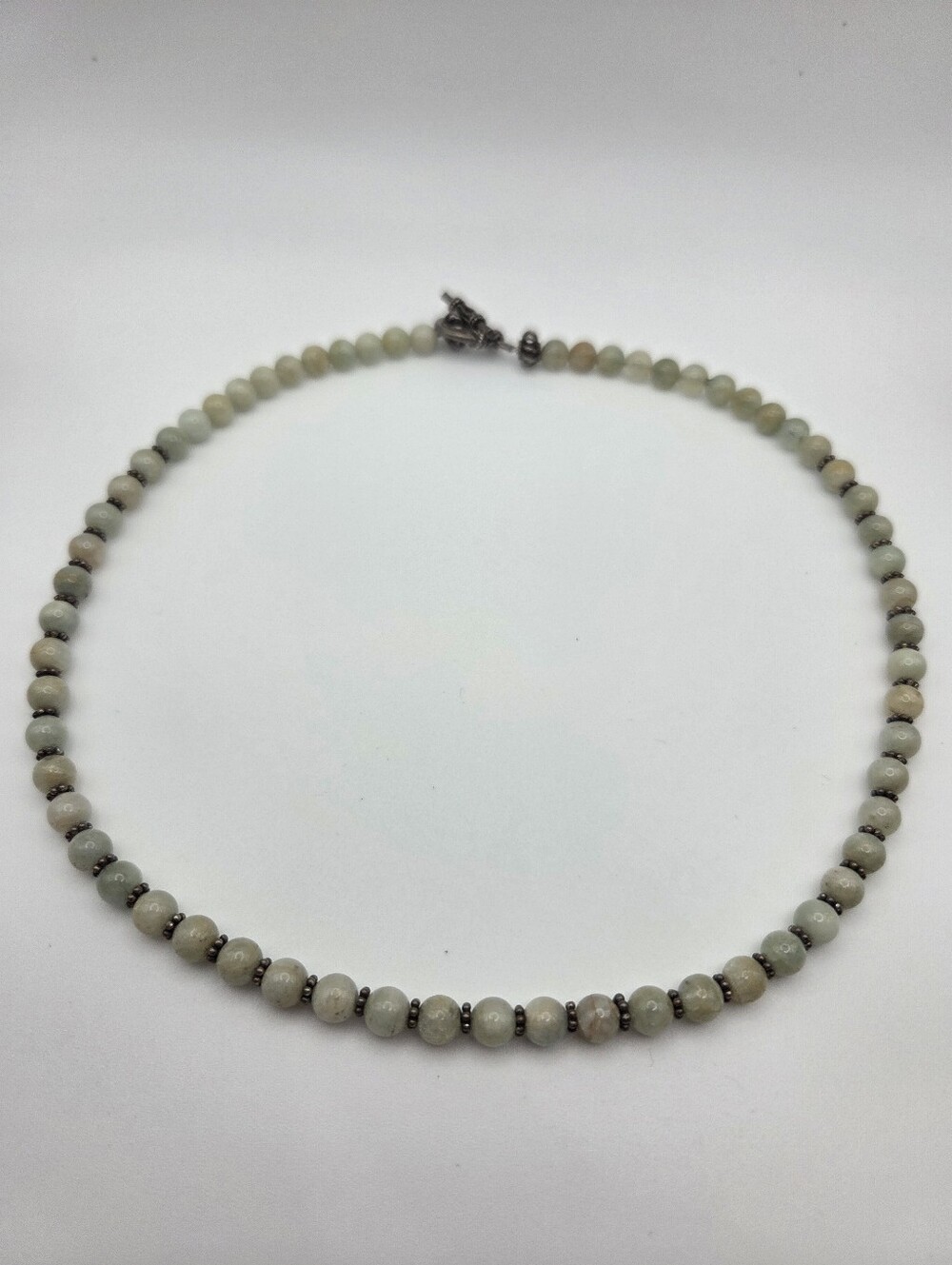 Delicate Pale Green Beaded Necklace - Women Jewelry